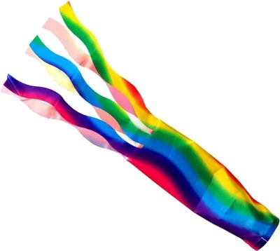 Produktbild von Windsack Garten Wetterfahne Balkon Äolsglöckchen, 70cm Regenbogen