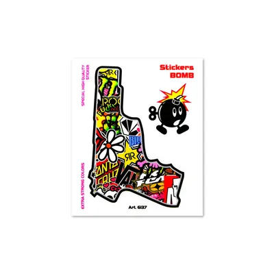 Immagine prodotto di Sticker Bomb Pistole 10x12cm