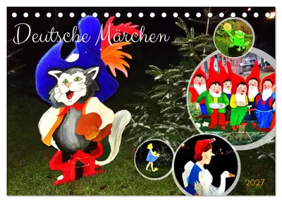 Produktbild von Deutsche Märchen (Tischkalender 2027 DIN A5 quer), CALVENDO Monatskalender