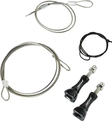 Produktbild von Mantona Sicherungsleinen Set Edelstahl 40-100 cm, für Action Cams kompatibel mit GoPro Hero 11 10 9 8 7 6 5 4 3+ Sicherheitsleine Universal