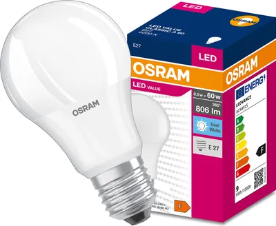Zdjęcie produktu dla Osram LED izz, E27, 8,5W (60W), 806 lm, pprzezroczysty (4000K)