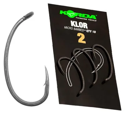 Produktbild von Korda Klor Hooks - 10 Karpfenhaken, Größe:6