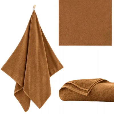 Produktbild von Handtuch - 100% Baumwolle - 400 g/m2 - 50x100 cm - Extra Saugfähig - Braun - hohe Grammatur - LICZI2