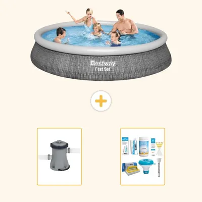 Productafbeelding van Bestway Fast Set, rond - 396x84 cm - 3-delig, model S22282