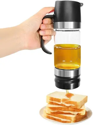 Produktbild von Honigspender tropfsicher - Honigspender aus Glas - 300 ml - Multifunktional - Nachhaltig - Einfache Reinigung - Süßstoffspender