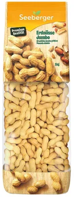 Zdjęcie produktu dla SEEBERGER 392628008 SEEBERGER Erdnüsse Jumbo 1,0 kg, 1 St.