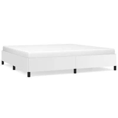 Obrázek produktu pro vidaXL Postel White 200x200 cm Imitace kůže