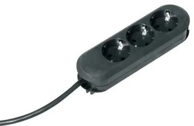 Obrázok produktu pre Bachmann 388.172, 5 m, Plast, Čierna, 3 AC zásuvky/AC zásuviek, 3680 W, 16 A
