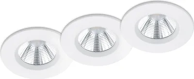 Immagine prodotto di Set di 3 luci da incasso Trio Zagros Ø 8,5 cm bianco opaco