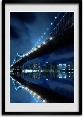 Produktbild von Bild - Bilderrahmen - Foto - 70 cm x 100 cm - MDF - Rahmen - Wandkunst - Manhattan New York