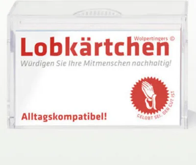 Obrázok produktu pre Lobkärtchen Erwachsene / 100 Papierkärtchen