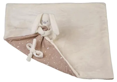 Image de NATTOU Couverture avec peluche Lapida Glow sable 50 x 50 cm, 0 m+