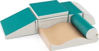 Produktbild von COSTWAY 7 TLG. Schaumstoffbausteine, Riesenbausteine zum Toben und Klettern, Bauklötze (Grün)