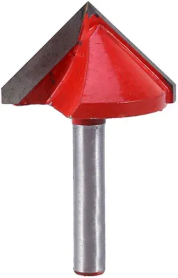 Produktbild von Allecto - Fräser mit V-Nut, 32 mm - Wolframstahl für CNC-Holzbearbeitung