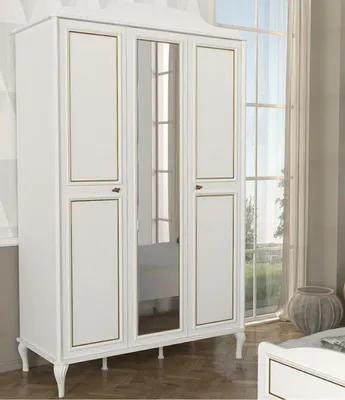 Produktbild von Kleiderschrank Kindezimmer Moderne Möbel Holz Luxus Design Weiß Jugendmöbel