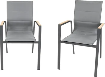 Produktbild von 2er Set »Newport« Garten Stapelstühle, Aluminium
