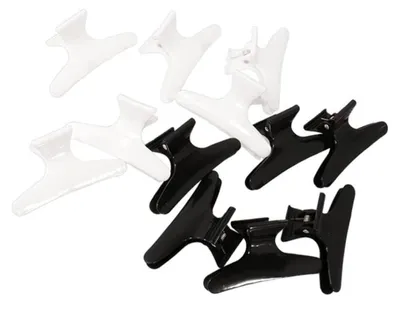 Produktbild von Haarspangen mit Schmetterlingsmotiv, 12 Stück, Haarnadeln, Haarclips, Haarspangen für Damen und Friseure, 8 cm