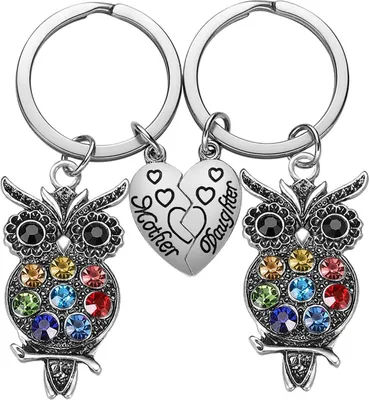 Produktbild von Geschenke für Mutter und Tochter – 2 Schlüsselanhänger für Mama, Weihnachtsgeschenke für Mama von der Tochter, Muttertagsgeschenke für die Mutter von der Tochter, Geschenke für Mama und Tochter