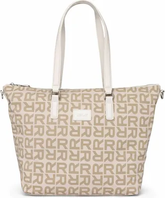 Productafbeelding van REPLAY shopper schoudertas Shopper Dirty White + Sand beige