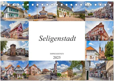 Produktbild von Seligenstadt Impressionen (Tischkalender 2025 DIN A5 quer), CALVENDO Monatskalender