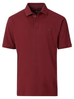 Produktbild von CasaModa Übergrößen Stretch-Poloshirt weinrot