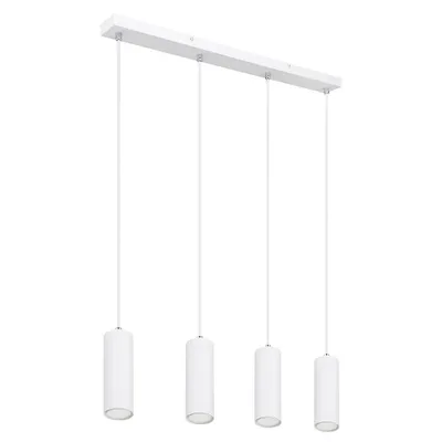 Produktbild von Hängeleuchte, Metall, weiß, 4 Flammig, H 120 cm