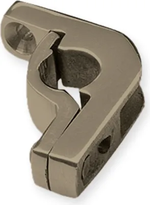 Produktbild von Winkelöse 33 x 10 x 30 mm Messing brüniert 9 mm Durchmesser Treppenstangen Zubehör Küberit
