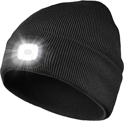 Produktbild von ANTCOOL LED-Mütze mit Licht, LED-Mütze, leuchtende Mütze, Uni-Winter-Warm-Scheinwerfer-Mütze