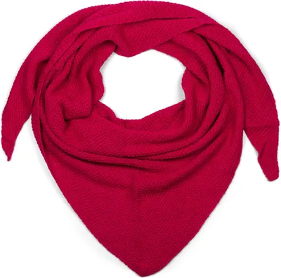 Produktbild von styleBREAKER Damen Strick Dreieckstuch | Weiches Schultertuch mit Reiskorn Muster | Unifarbenes Dreiecktuch aus Wolle Mix |  Italy | 190 x 72 cm