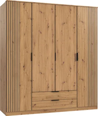 Produktbild von Kleiderschrank 180cm, Eiche, LAZISE-43