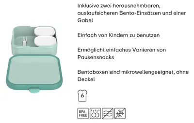 Produktbild von Mepal - Bento Brotdose Groß Campus - 1,25 l - Frozen Friends