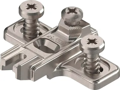 Immagine prodotto di BLUM MODUL piastra di montaggio a croce per struttura a tacchetti, vite di sistema, distanza 3 mm