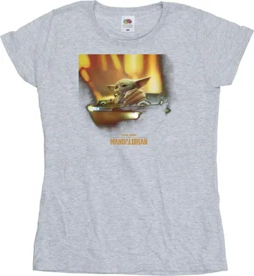 Produktbild von Star Wars - "The Mandalorian" T-Shirt für Damen BI43391 (L) (Grau)