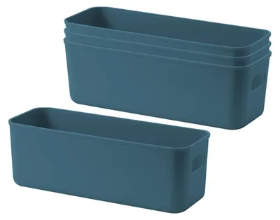 Produktbild von Set von 4 Aufbewahrungsboxen mit Griffen