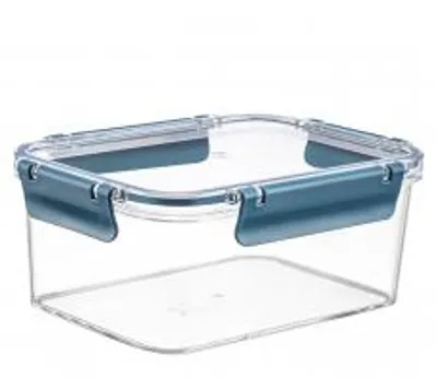 Produktbild von H&H 7751218, Container, Rechteckig, 1,8 l, Blau, Transparent, Kunststoff, Silikon, 1 Stück(e)