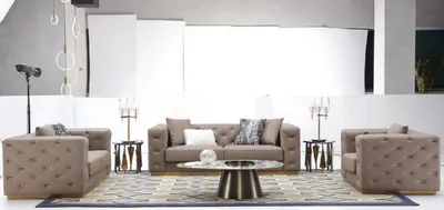 Immagine prodotto di Set di divani 321 posti divano moderno arredamento soggiorno divano di design tessile nuovo