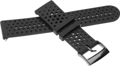 Produktbild von vhbw Ersatz Armband kompatibel mit Suunto Sunnto D5 Fitnessuhr, Smartwatch - 13,4 + 9,5 cm Silikon schwarz