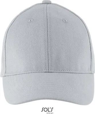 Image de SOLs 88100 | Six Panel Cap Buffalo / casquette / bonnet / chapeau - Couleur : Gris pur - Taille : Taille unique