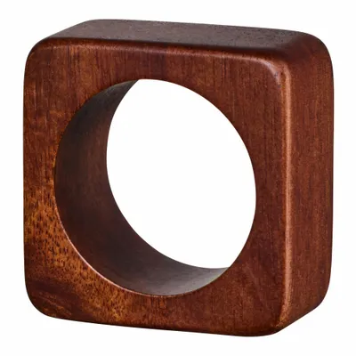 Obrázok produktu pre ASA 2er Set Serviettenringe, quadrat. glatt wood