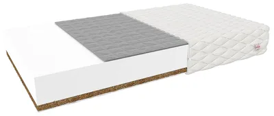 Zdjęcie produktu dla Materac BAMBINO COMFORT, 60x120 cm, kokosowy i gryczany
