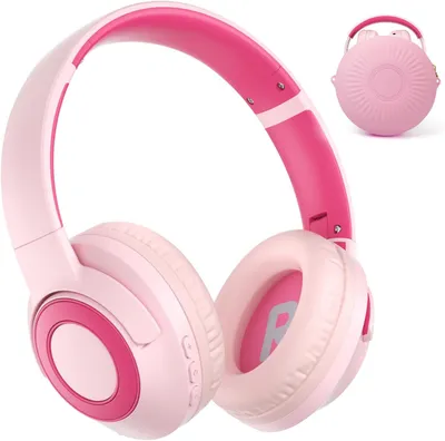 Produktbild von TONOSHARK Kinder Bluetooth Kopfhörer Over Ear, 60 Std Spielzeit, 85/94 dB Lautstärkebegrenzung, Mikrofon, Leicht, Faltbar, Für Schule Reise