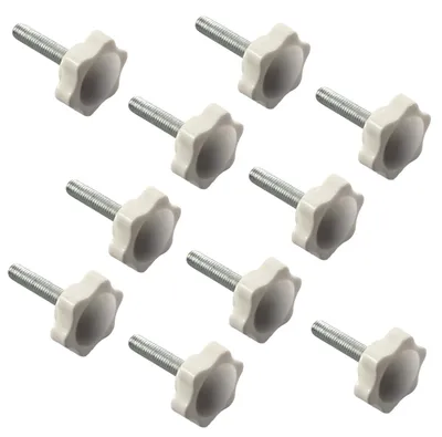 Obrázek produktu pro Spannschrauben 10 kusů - M8 x 35 mm - Hvězdicový vnější závit 38 mm - Plastová hlava - Odolné proti korozi - Snadná instalace - Hvězdicové šrouby