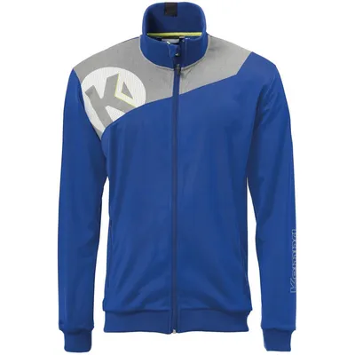 Produktbild von Kempa Handball Core 2.0 Poly Jacke Kinder Trainingsjacke blau grau Gr 128