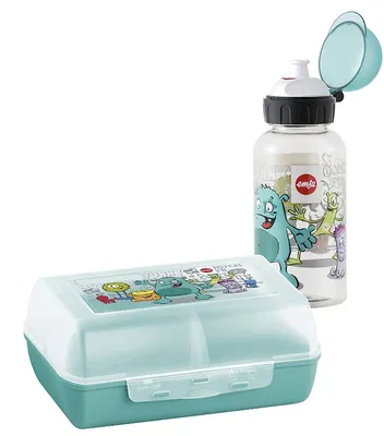 Produktbild von Emsa 518138 Tritan-Trinkflasche mit Brotdose Monster