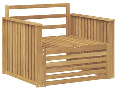 Image de Canapé d'extérieur vidaXL en bois massif d'acacia blanc