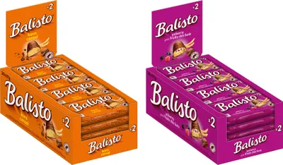 Produktbild von Balisto Schokoriegel | Korn & Yoberry | 2x20x35g