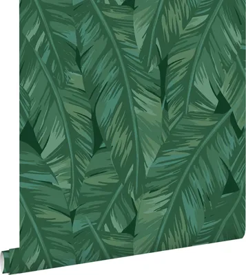 Produktbild von ESTAhome Tapete Bananenblätter Emeraldgrün 53 cm x 10.05 m