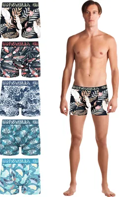 Produktbild von TEXEMP Herren Boxershorts 5er-10er Pack Unterwäsche Baumwolle Retro | B273 - L - 5 Stück