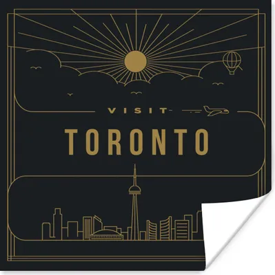 Produktbild von MuchoWow® Poster Toronto - Skyline - Kanada 30x30 cm - Wandposter - Printing