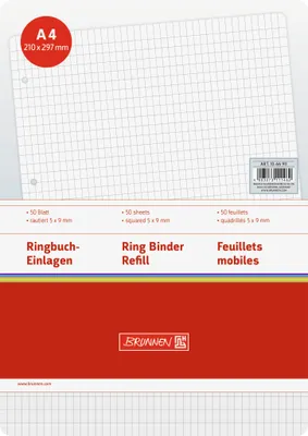 Image de 10XBRUNNEN 1066911 RBE A4 50Bl. raut